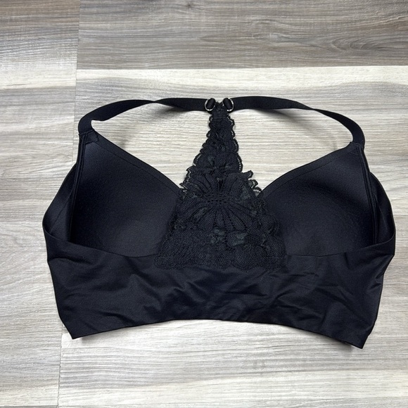 Aerie Black Halter Lace Bralette 32DD - Picture 4 of 6